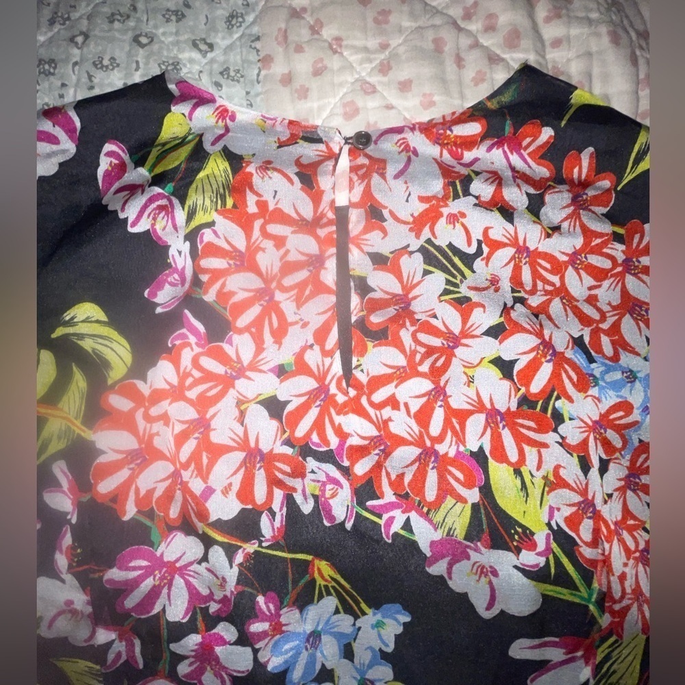 Josie Natori Hokkaido Blossom vintage 100% SILK Super soft! Size XS NWT - Picture 4 of 7